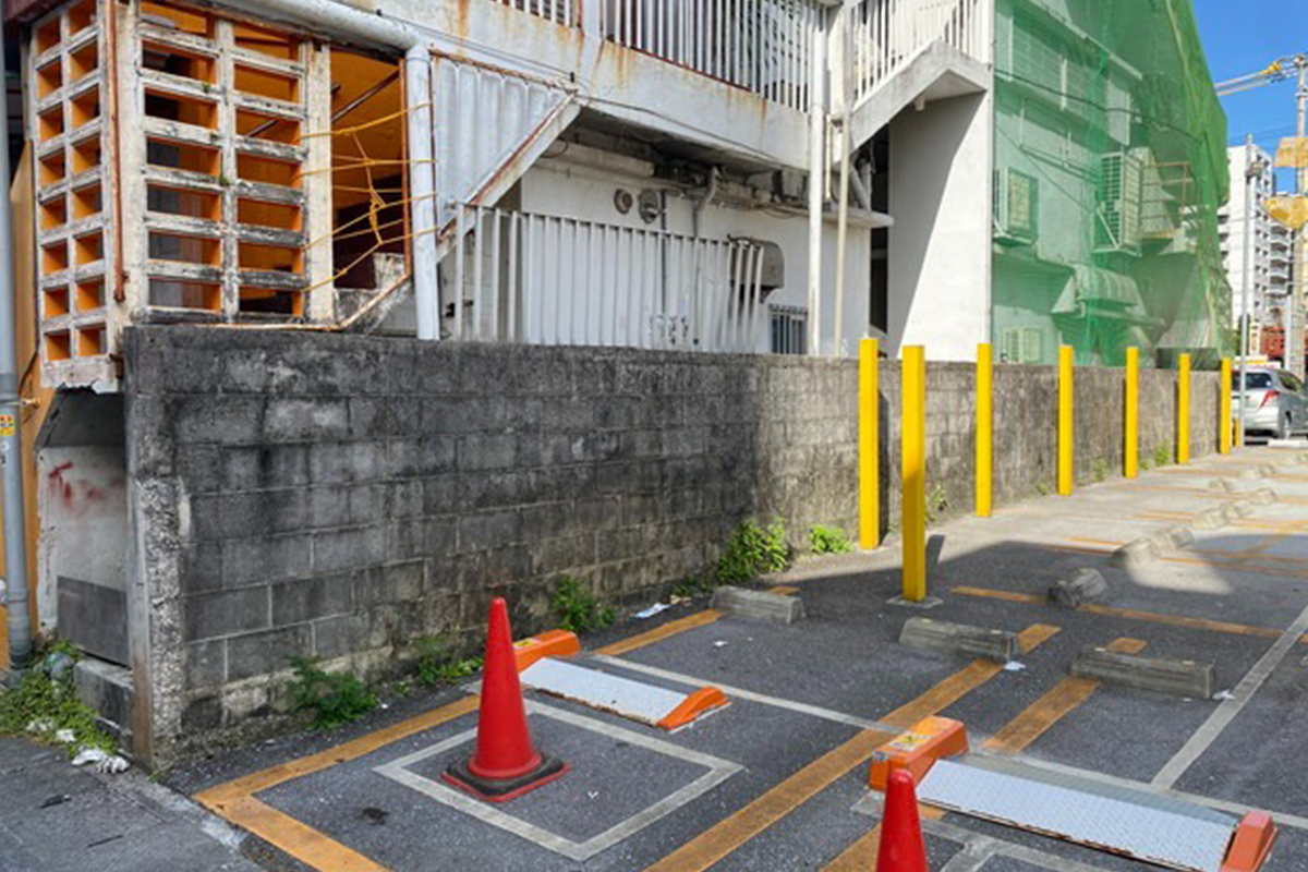 建築工事の様子