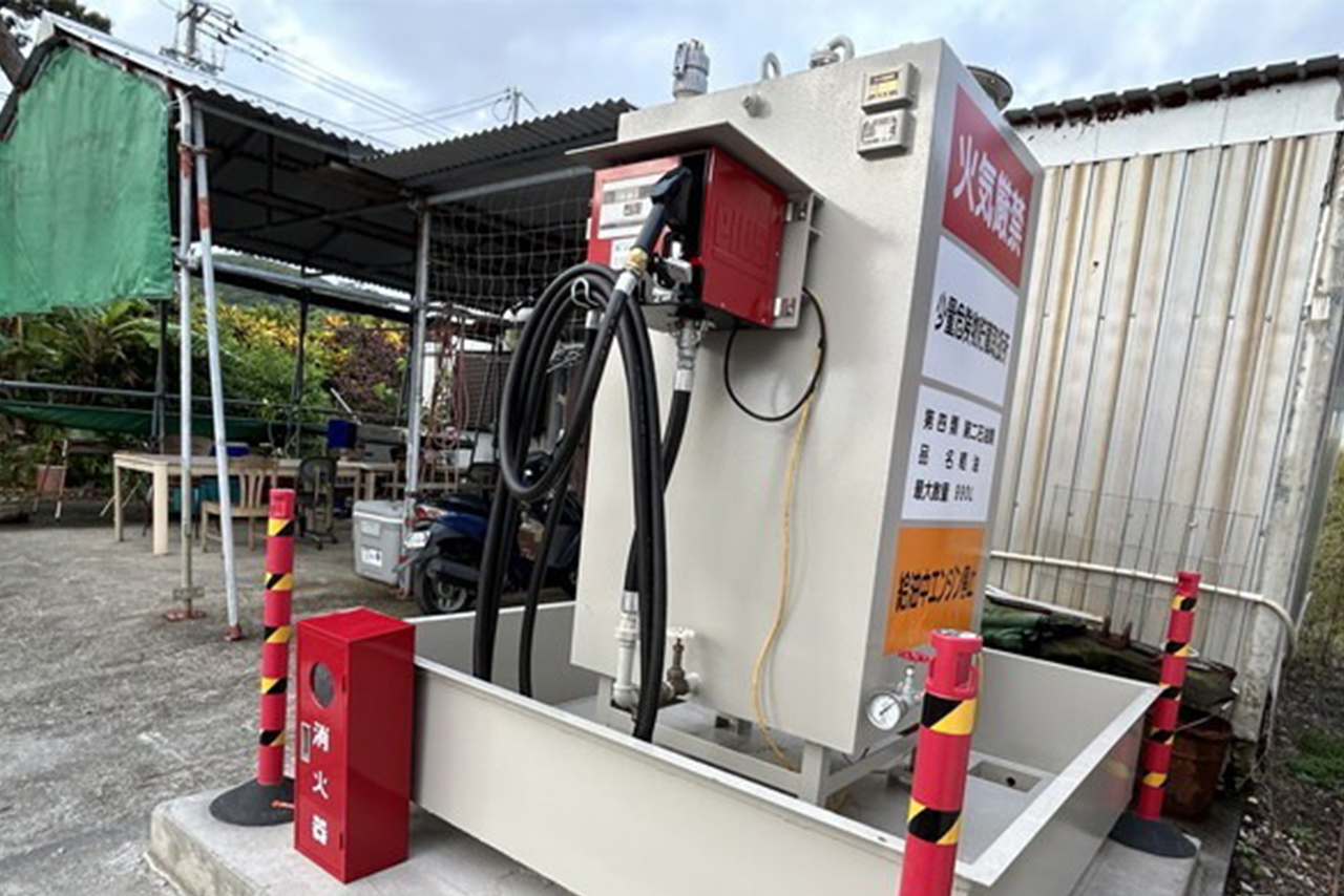 マツノタンクの設置イメージ